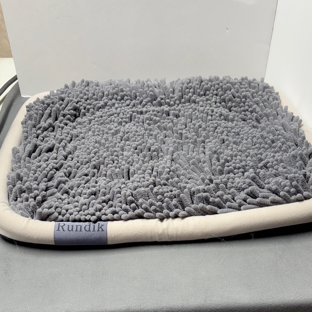 Gray Dog Feeding Mat